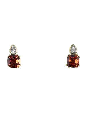 Produktbild von MIAMAR 1143399 Damen Ohrstecker 14 Karat (585) Gelbgold Gold rot