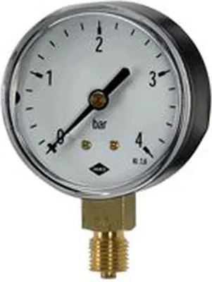 Produktbild von JAKO Klein-Manometer Fig.2602 1/4 Zoll 63 mm Dm. 0-10 bar Anschl.oben, 1 Stk.
