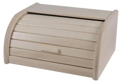 Immagine prodotto di Contenitore per il pane in legno, dimensioni 32 x 26 x 16 cm, leggero, di piccole dimensioni - Con maniglie