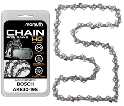 Image de Chaîne de scie 30 cm, 1,1 mm, pas 3/8", 45 dents, pour Bosch AKE30-19S