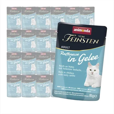 Zdjęcie produktu dla Animonda Vom Feinsten 24x85g Mokra Karma Dla Kota Kurczak z Czarniakiem w Galaretce
