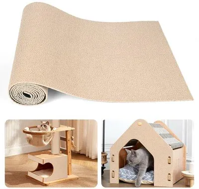 Zdjęcie produktu dla Taśma do drapania dla kotów, 40 x 200 cm Samoprzylepna taśma antydrapowa, antypoślizgowa, do samodzielnego montażu na drzwiach, ścianach i sofach