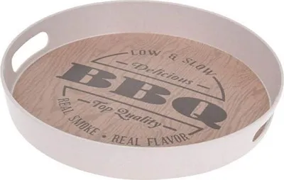 Produktbild von EXCELLENT HOUSEWARE Kulatý servírovací podnos 30 cm BBQ KO-177600260bbq