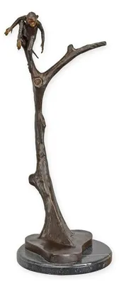 Productafbeelding van A Bronze Sculpture Of A Monkey In A Tree