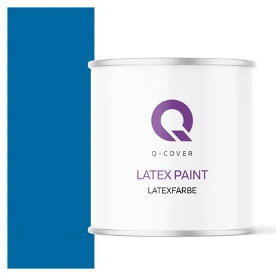 Produktbild von Latexfarbe  2 L Dunkelblau  2 L | Innenfarbe | Wandfarbe | Deckenfarbe | Klasse 3 Mattfarbe Scheuerfest Hohe Deckkraft