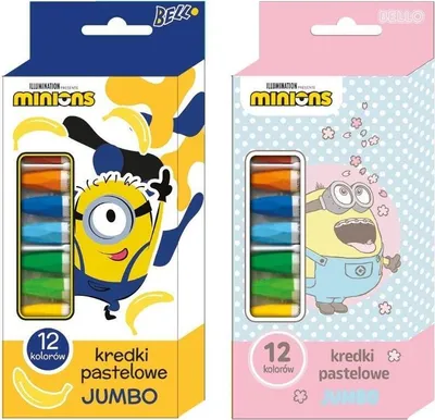 Obrázek produktu pro Pastelky Jumbo 12 barev Minions
