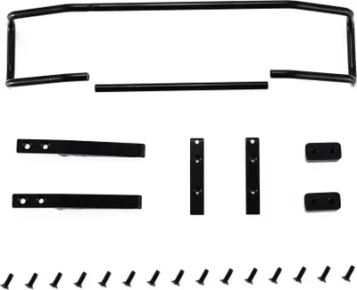 Produktbild von TRAXXAS TRX-4 G500 TRX-6 G63 Metall CNC Aluminiumlegierung Vorderstoßstange Simulation Kletterzubehör Schwarz_ Vorn