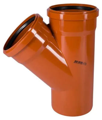 Obrázek produktu pro Odbočka kanalizační PVC Osma KGEA 45°, DN 160 x 160, oranžová