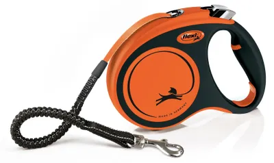 Zdjęcie produktu dla FLEXI Smycz automatyczna XTREME M taśma 5 M do 35kg kol. pomarańczowy