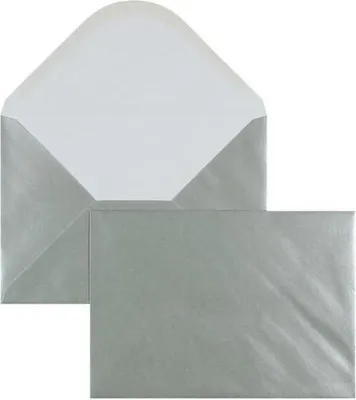 Produktbild von Briefumschläge C5 100g/qm gummiert VE=100 Stück silber