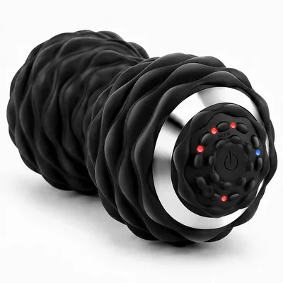 Produktbild von Elektrischer Massageball Faszienball, Erdnussform, 4 Vibrationsstufen, kabellos und wiederaufladbar, für Rücken, Nacken, Beine und Füße