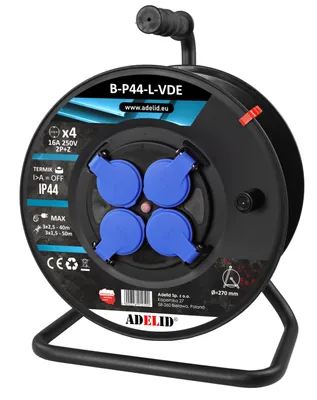 Produktbild von Leere Kabeltrommel Leertrommel Kabelabroller ohne Kabel IP44 230V/16A