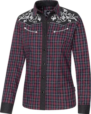 Produktbild von Damenbluse Westernbluse Country Cowgirl Western Stars & Stripes »ABBY«