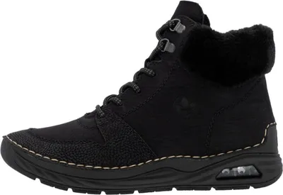 Productafbeelding van Rieker Damenschuhe Schnürstiefel Schwarz Freizeit