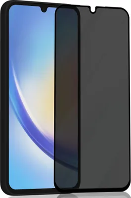 Produktbild von 1-Pack Samsung A34 Privacy Displayschutzfolie – gehärtetes Glas 9H – Sup Qualität 3D