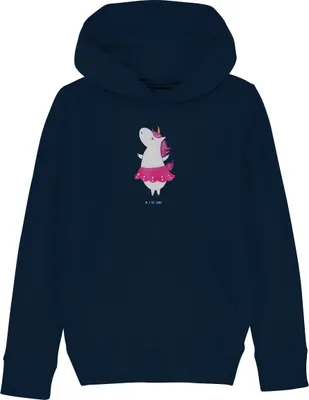 Produktbild von Mr. & Mrs. Panda Kinderpullover Einhorn Ballerina 7-8 Jahre (122/128) - French Navy - Geschenk, Unicorn, Einhörner, Geburtstag, Pulli, Sweatshirt, Hoodie, Sweater