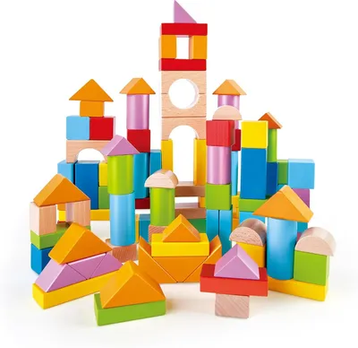 Image de Magnifiques blocs de construction en bois - 101 pièces