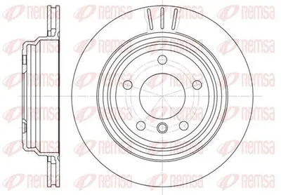 Produktbild von 2x REMSA Bremsscheibe 6588.10 hinten für BMW 5 Limousine (E39) 5 Touring (E39)