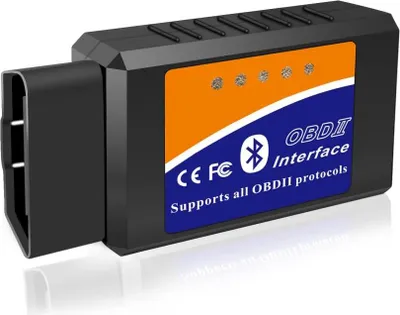 Immagine prodotto di Dispositivo diagnostico OBD2 Bluetooth Scanner Code Reader per Android Windows - Dispositivo diagnostico auto Adattatore OBD per tutti i veicoli con protocollo OBDII con dati in tempo reale e diagnosi dei guasti