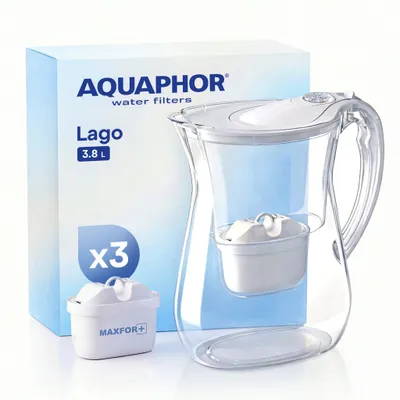 Filterkanne Lago, weiß, 3,8 l, inkl. 3 Maxfor-Filter