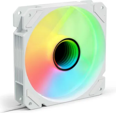 Immagine prodotto di Sharkoon SHARK Mirror RGB PWM REVERSE Ventola per computer 12 cm Bianco 1 pz