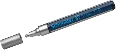 Produktbild von Lackmarker Maxx 270 silber Packung mit 10 Stück