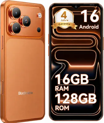 Produktbild von 2026 Blackview WAVE 7C Handy Ohne Vertrag, 6.56", Android16, 16GB+128GB/2TB TF, Face ID, 5000mAh, 32MP, Dual-SIM, WiFi 5, IP54, KI-generiertes Bild