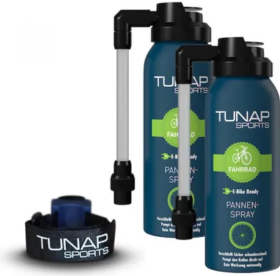 Image de Spray anti-crevaison BUNDLE TUNAP SPORTS PANNENSPRAY + support L - réparation rapide des crevaisons...