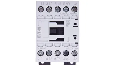 Immagine prodotto di Contattore di potenza 7 A, 3 poli, 42 V CA, 1 NO, 0 R, DILM7-10 (42 V 50 Hz, 48 V 60 Hz) 276546