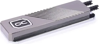 Produktbild von Alphacool 11769, Wasserblock, Acetal, Messing, Nickel, Polyvinylchlorid (PVC), Schwarz, Silber, 1/4", 60 °C, 0,8 bar