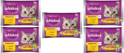 Produktbild von Whiskas Senior 7+ Nassfutter für Katzen in Gelee mit Huhn, Truthahn, 20 Portionsbeutel 5x4x85g