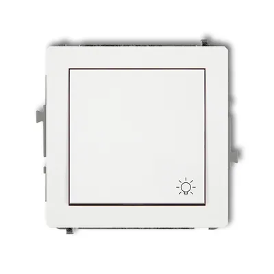 Produktbild von Taster Lichtsymbol DWP-5 KARLIK ELEKTROTECHNIK | DECO SERIE | WEISS | Steckdosen Schalter Rahmen