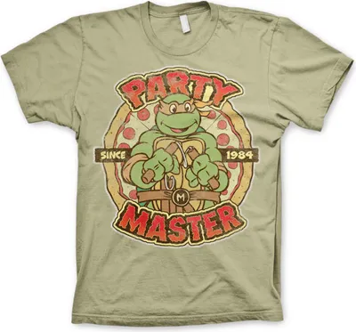 Produktbild von TMNT - Party Master Since 1984 T-Shirt - Small - Khaki
