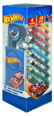 Produktbild von Hot Wheels Mal- und Schreibturm, 35-teilig