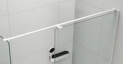Obrázok produktu pre Polysan ESCA univerzálna rohová opora pre sprchové zásteny 2000 mm, biela matná
