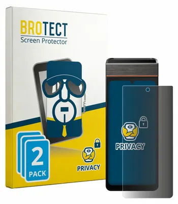 Produktbild von 2x BROTECT Sichtschutzfolie für Sunmi V3e Anti-Spy Privacy Sichtschutz Blickschutz Folie Blaulicht-Schutz