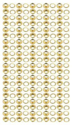 100 Stück 4,5 mm Ösen goldfarben Messing mit Unterlegscheibe