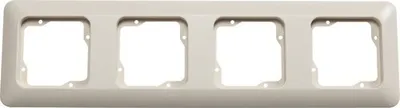 Produktbild von ROTH LANGE 57166 Abdeckrahmen 4-fach Basic elektroweiß