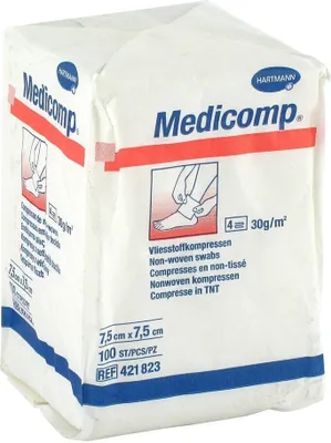 Produktbild von MEDICOMP UNSTERIL7,5X7,5CM, 100 St KOM