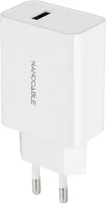 Produktbild von Nanocable Wall Charger 10.10.2003/ 1xUSB/ 10W/ White