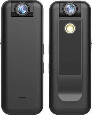 Immagine prodotto di body camera WiFi 2K con registrazione audio e video, mini telecamera portatile con obiettivo rotante a 180°, visione notturna, clip posteriore magnetica per consegne alle forze dell', viaggi personali