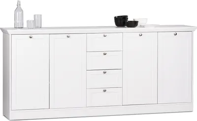 Produktbild von Sideboard Highboard Anrichte Kommode Standschrank Schrank weiß "Landsted II"