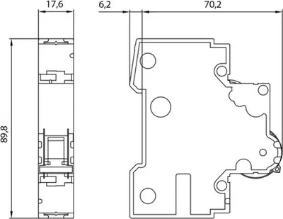 Image de Leitungsschutzschalter 5SY6106-7 C6A 1polid 6kA (5SY61067)