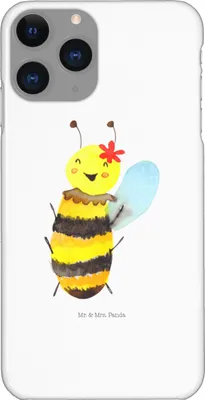 Produktbild von Mr. & Mrs. Panda Iphone 11 Pro Handyhülle Biene Happy - Weiß - Geschenk, Premium Kunststoff, Handy Case