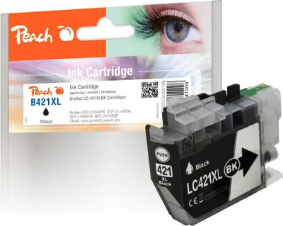 Immagine prodotto di Peach Patrone Brother LC-421XL black kompatibel