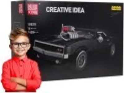 Produktbild von Sportwagen-Bausteinset Schwarz 1439 Teile.