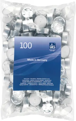 Produktbild von Gies TEELICHT Teelichte 20541700710 100-er Btl. Ws.