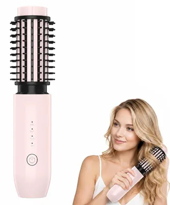 Produktbild von Kabelloser Lockenstab mit Lockenbürste, Akku Haarstyler 7000mAh für große Locken und Wellen, USB aufladbar, Temperatur 150-210°C für Reisen