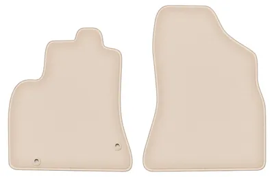 Produktbild von DURBAN Beige Velours-Fußmatten vorne für Peugeot Partner II Tepee (2008-2018)