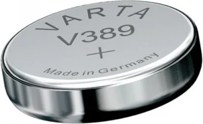 Produktbild von Knopfzelle Uhrenbatterie V389, V10GS (Silberoxid) Varta - Akku-King